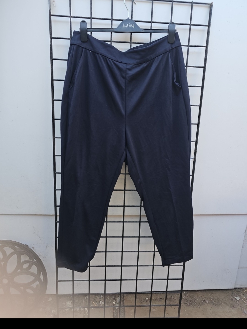 Lane Bryant Black Tapered Chinos